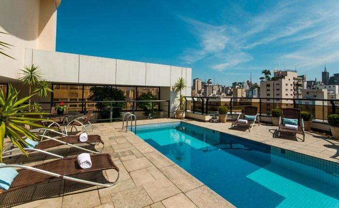 סאו פאולו Jardins Transamerica By Mob Inn - Piscina - Academia - Ac - Wifi - Vaga מראה חיצוני תמונה